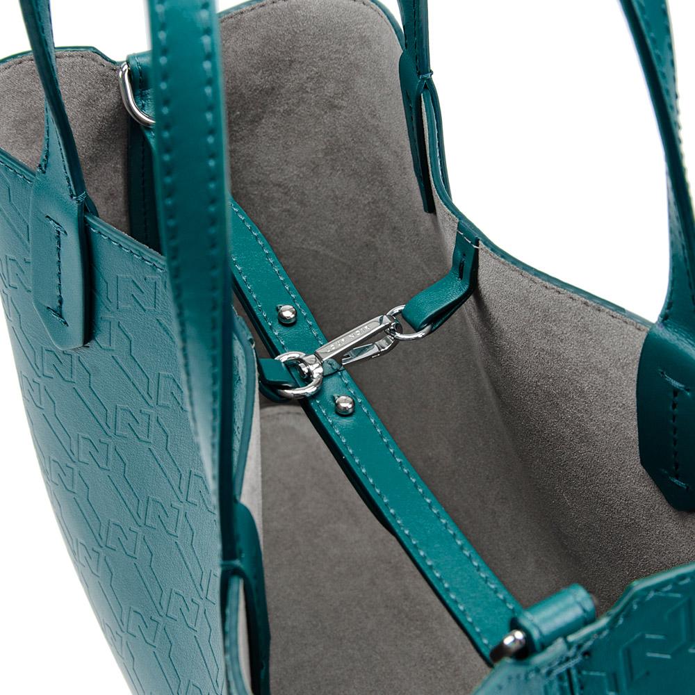 Loup Noir MINI SHOPPER Monogram Petrol