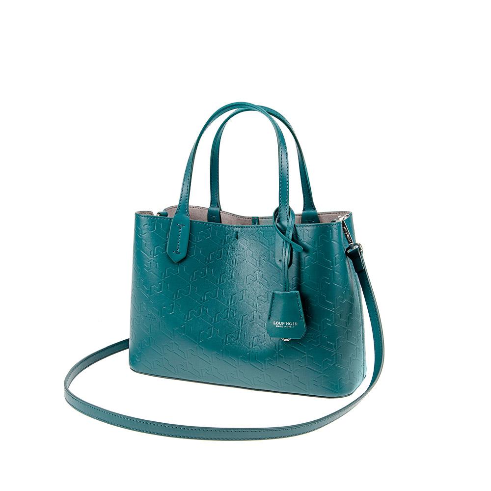 loup noir MINI SHOPPER Monogram Petrol