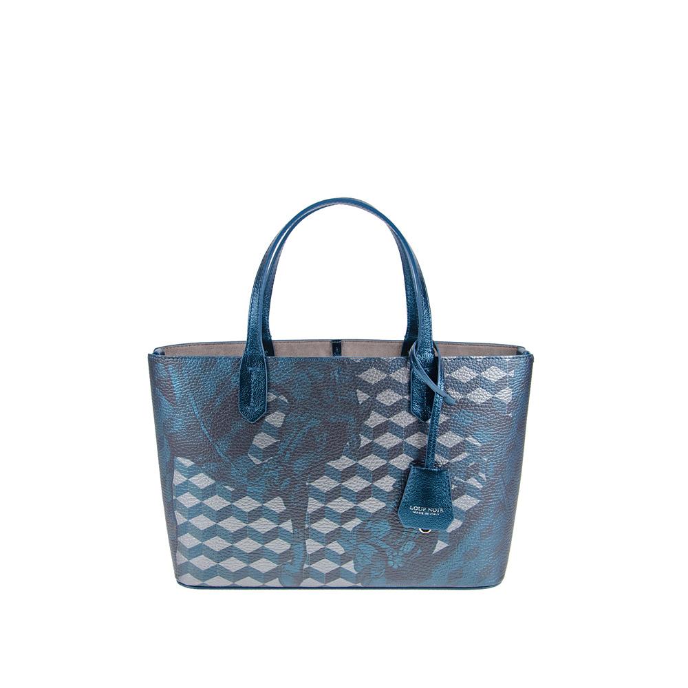 loup noir MINI SHOPPER Petrol Met