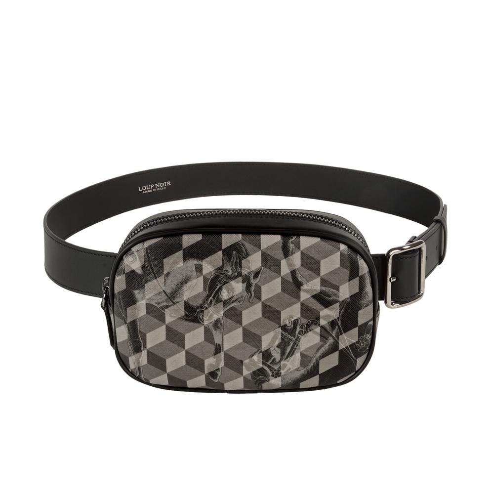 loup noir NAPOLI BAG CHEVAL Black