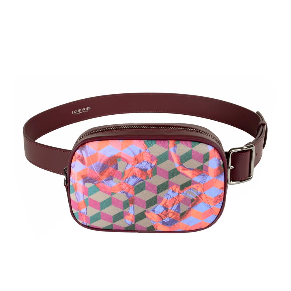 loup noir NAPOLI BAG CHEVAL Bordeaux