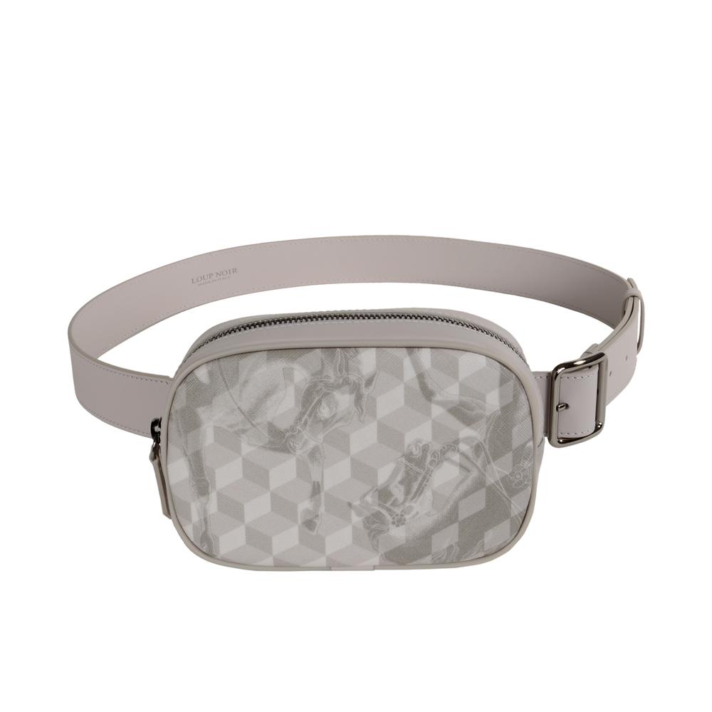 loup noir NAPOLI BAG CHEVAL Lightgrey