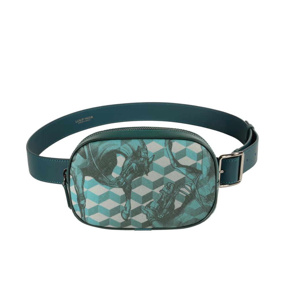 loup noir NAPOLI BAG CHEVAL Petrol