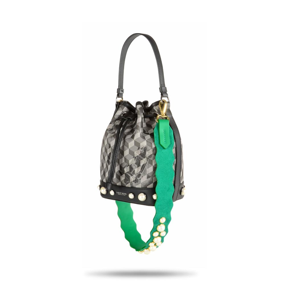 Loup Noir PEARL STRAP ( Long ) Greenery
