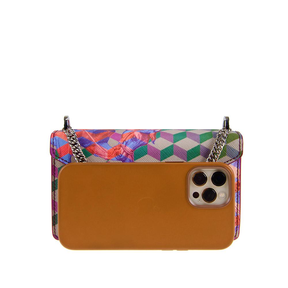 Loup Noir PHONE CLUTCH Cheval Bordeaux
