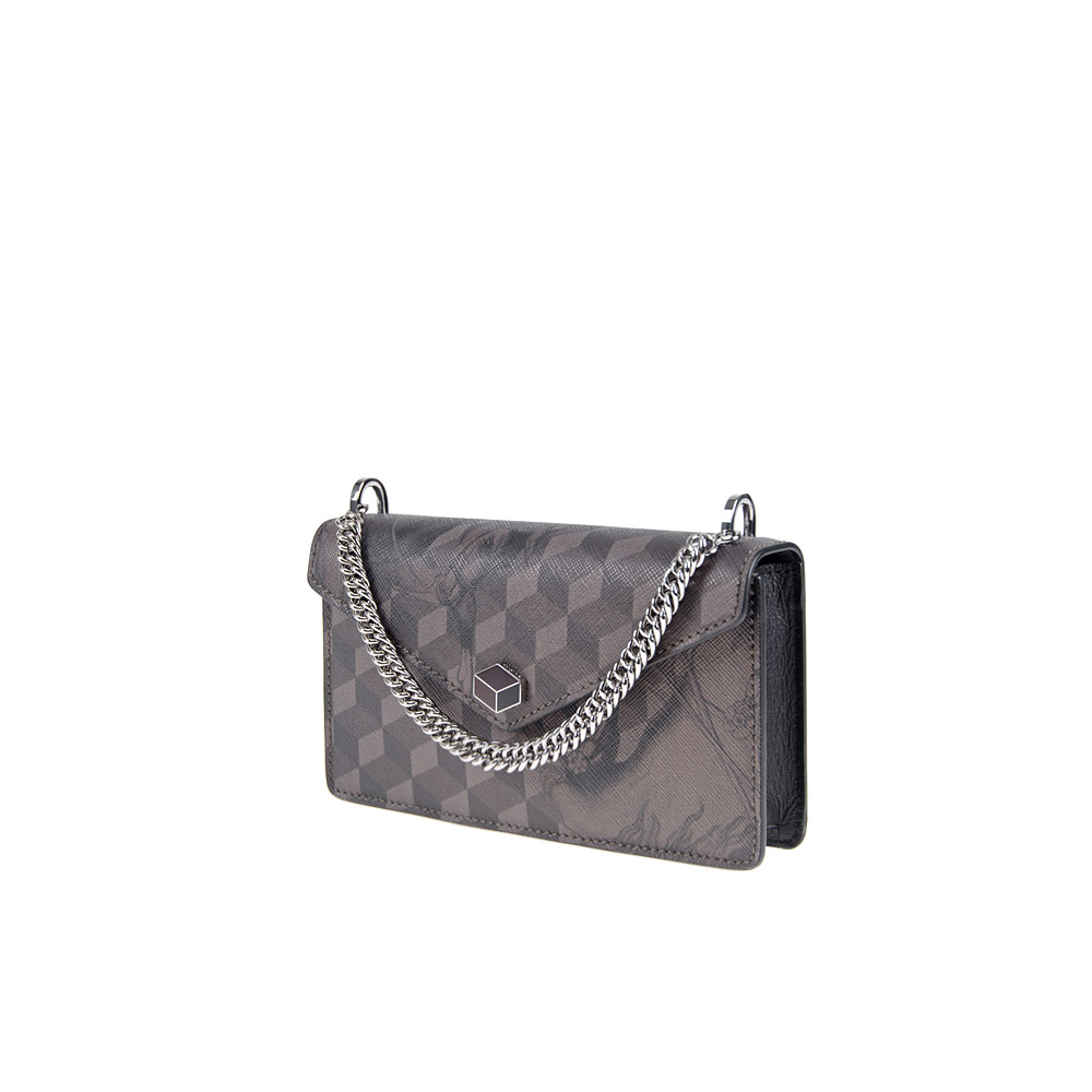 Loup Noir PHONE CLUTCH Cheval Brown/Black