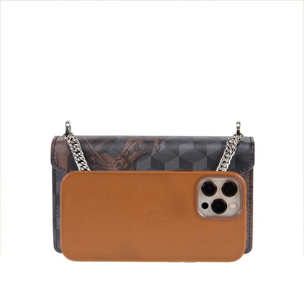 Loup Noir PHONE CLUTCH Cheval Pirate/Black