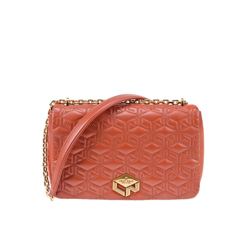 loup noir PIUMA BAG Monogram Brandy