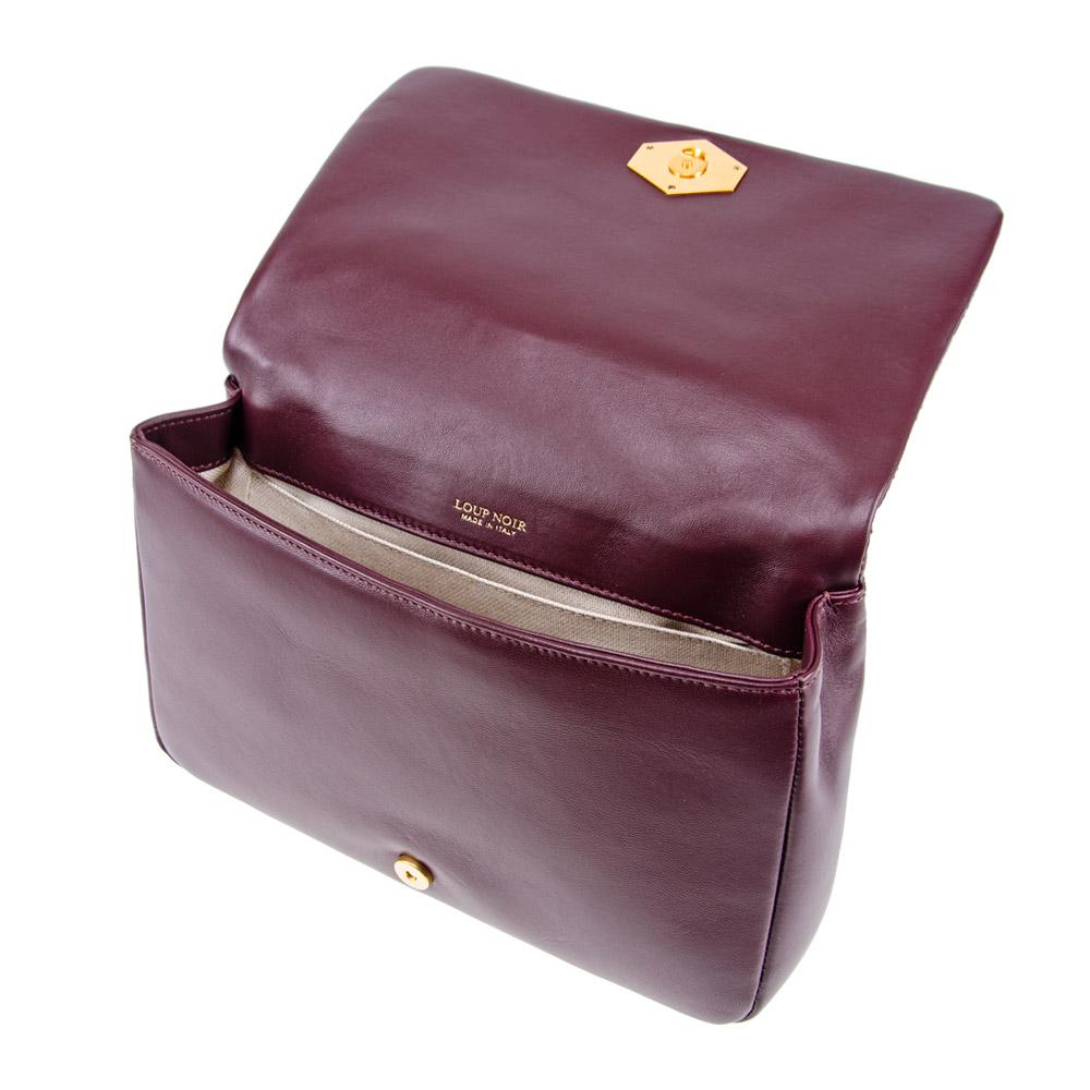 Loup Noir PIUMA BAG Monogram Burgundy
