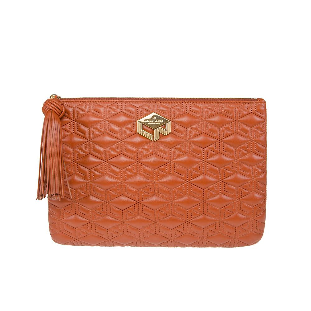 loup noir PIUMA POUCH Monogram Brandy