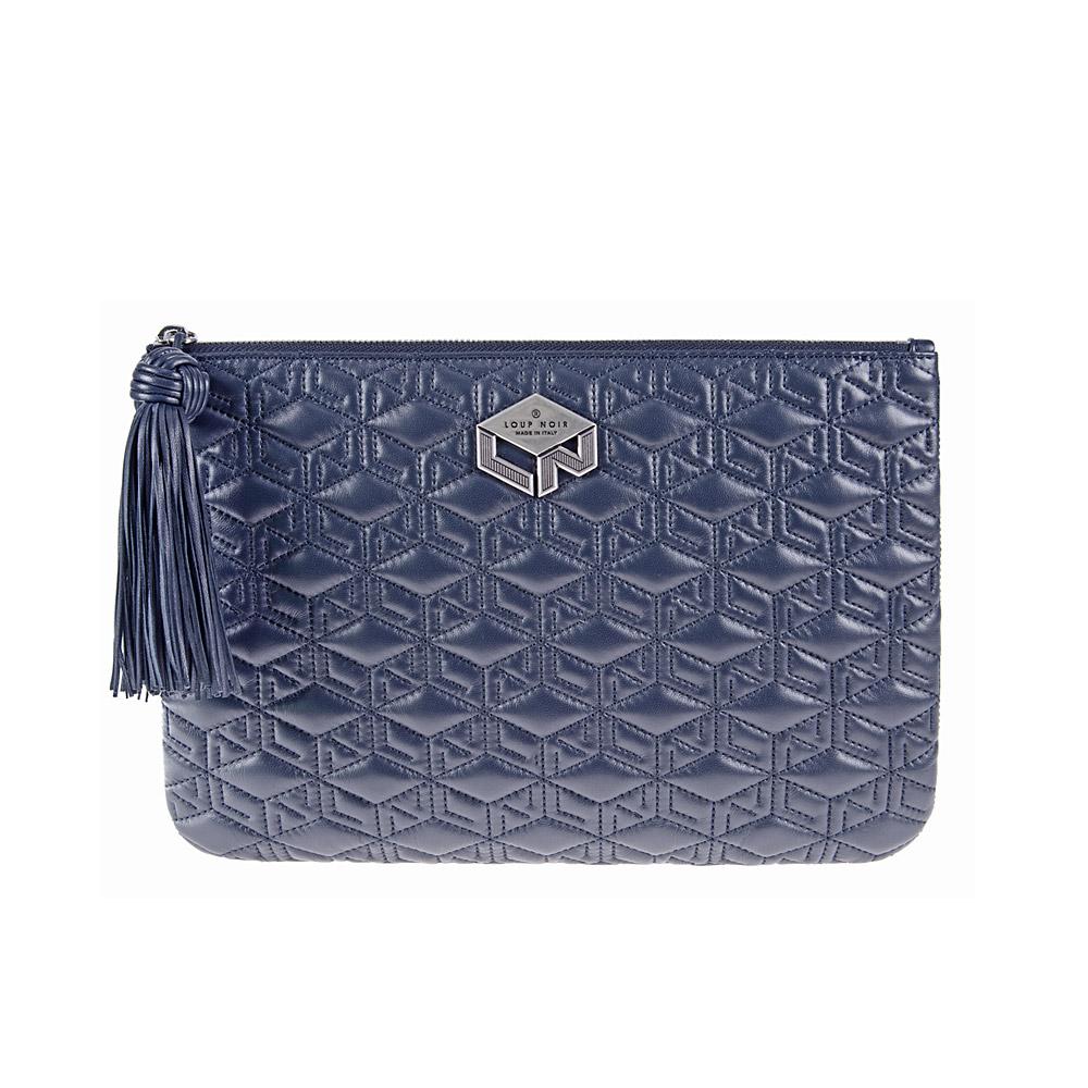 loup noir PIUMA POUCH Monogram Darkblue