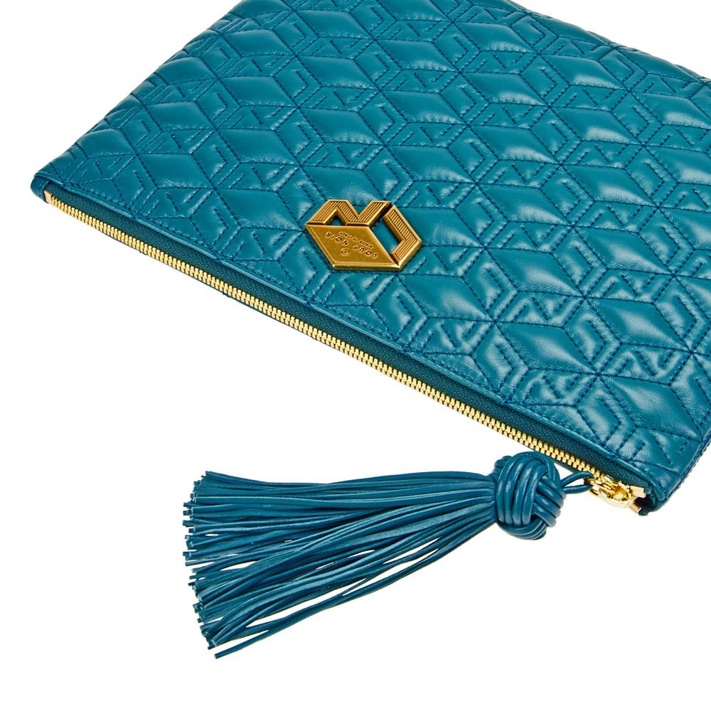 Loup Noir PIUMA POUCH Monogram Petrol