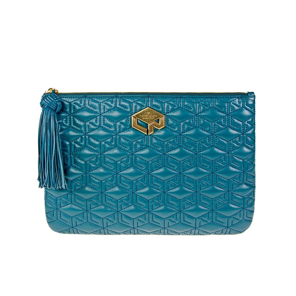 loup noir PIUMA POUCH Monogram Petrol