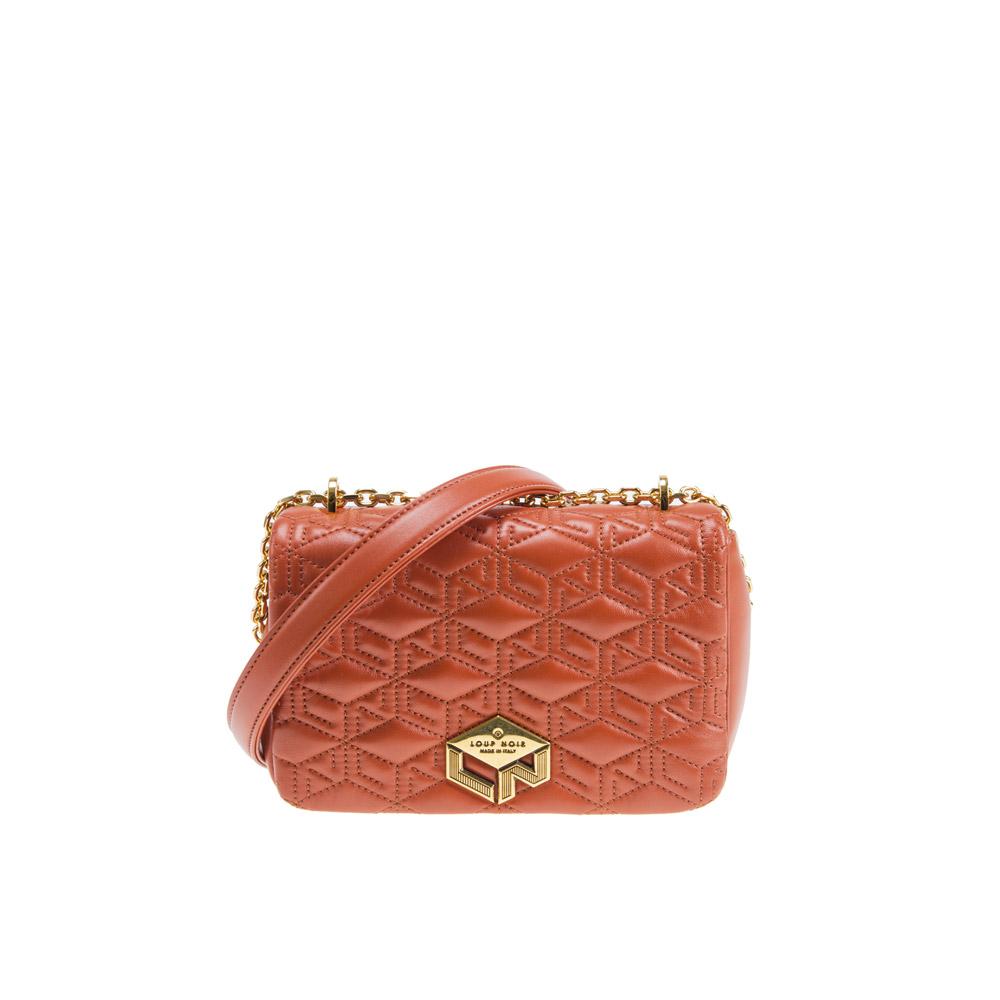 loup noir PIUMINA BAG Monogram Brandy