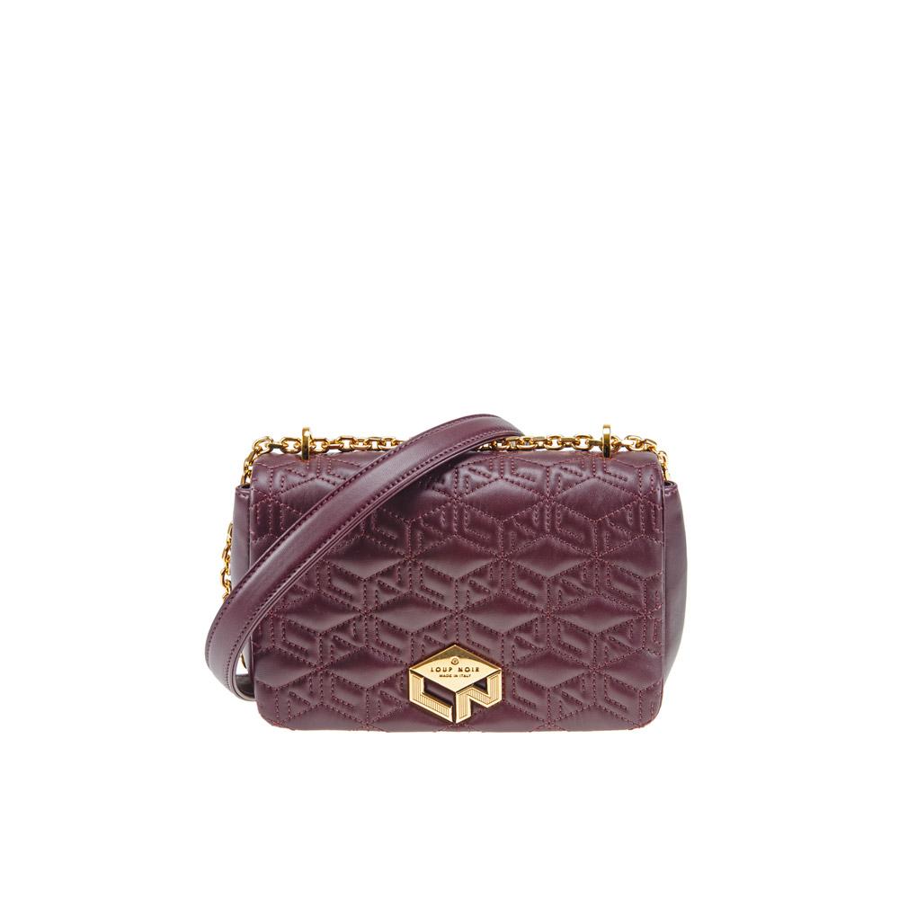 loup noir PIUMINA BAG Monogram Burgundy