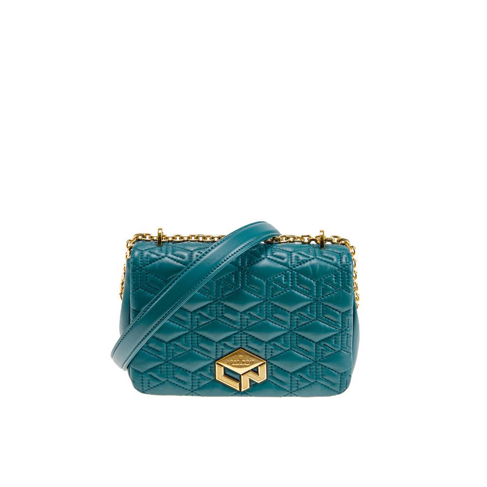 loup noir PIUMINA BAG Monogram Petrol