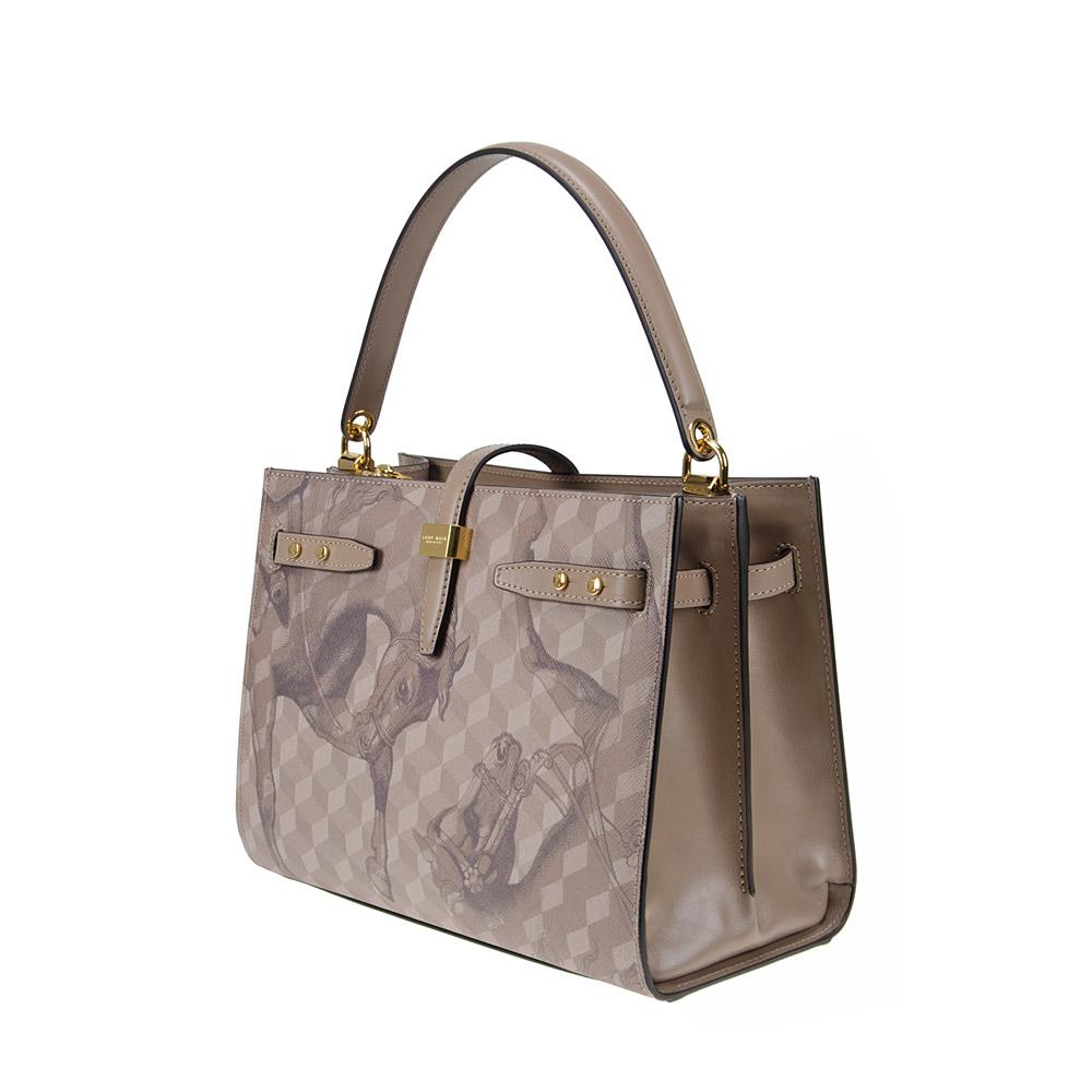 loup noir Roma Bag Cheval Almond
