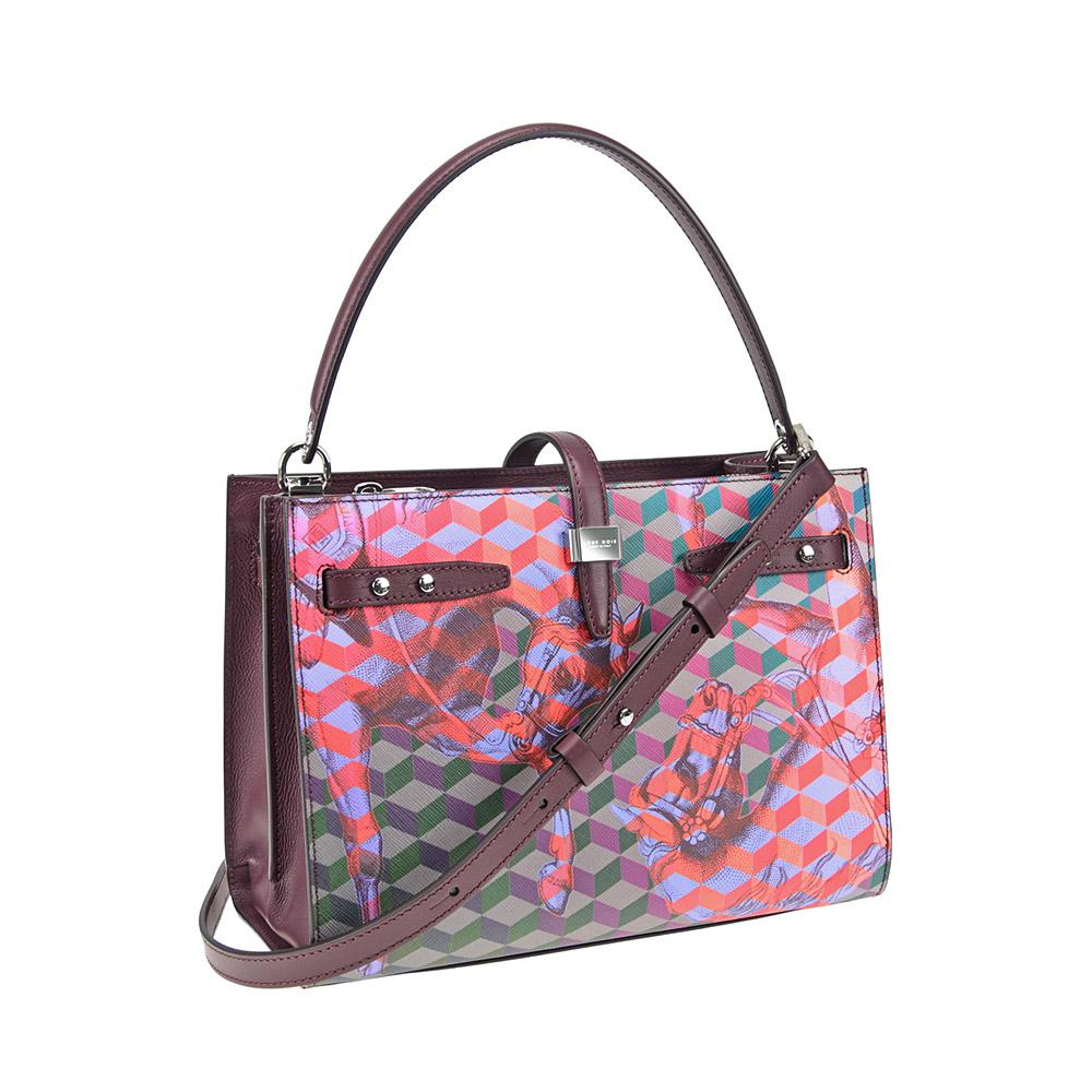 Loup Noir Roma Bag Cheval Bordeaux