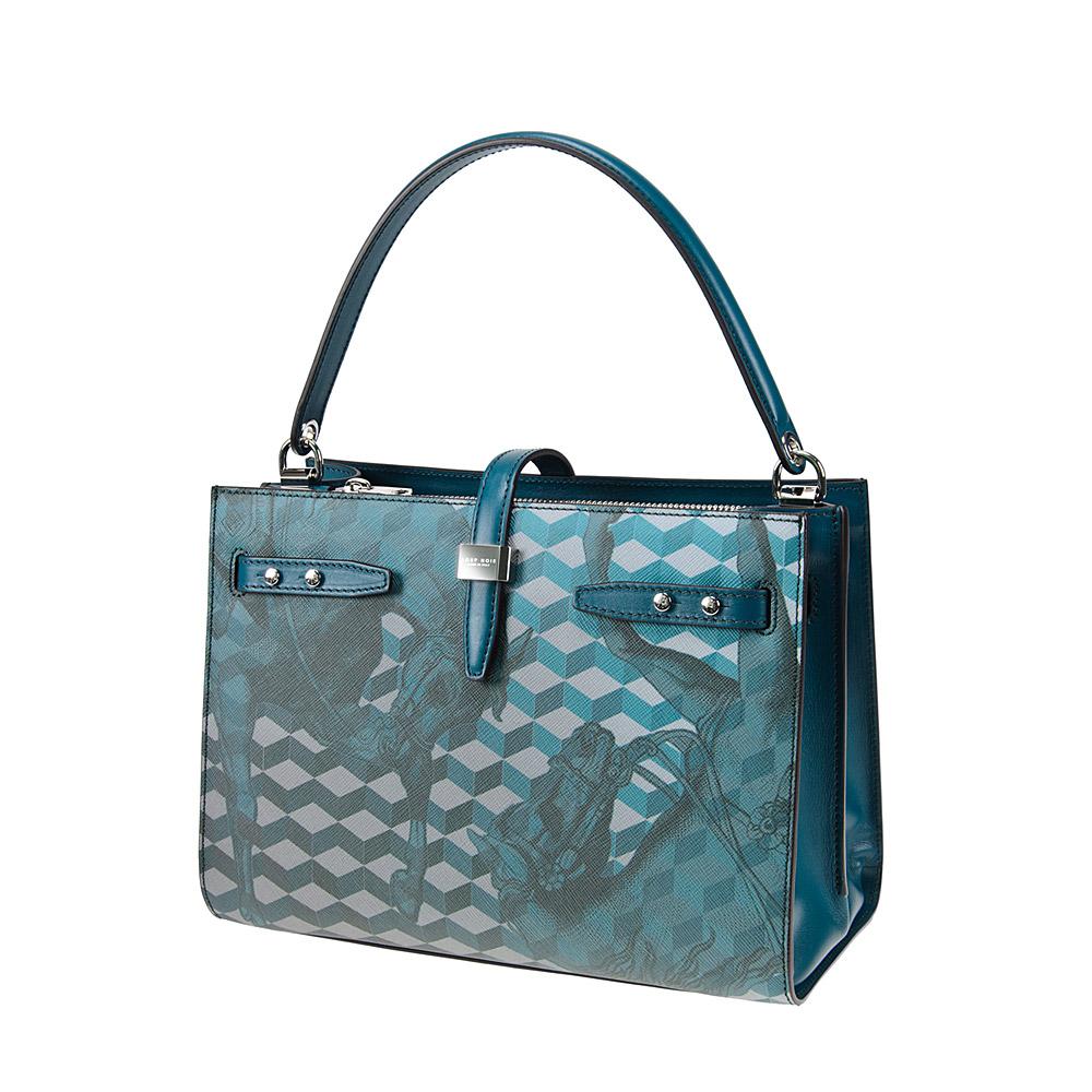 Loup Noir Roma Bag Cheval Petrol