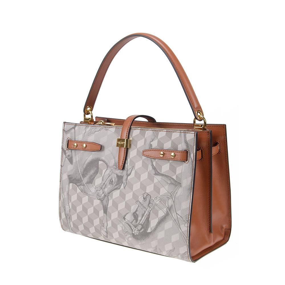 loup noir Roma Bag Cheval Sand/Toffee