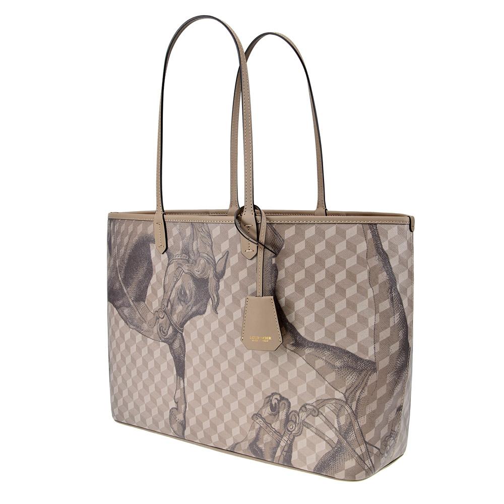 Loup Noir SHOPPER LARGE Cheval Almond
