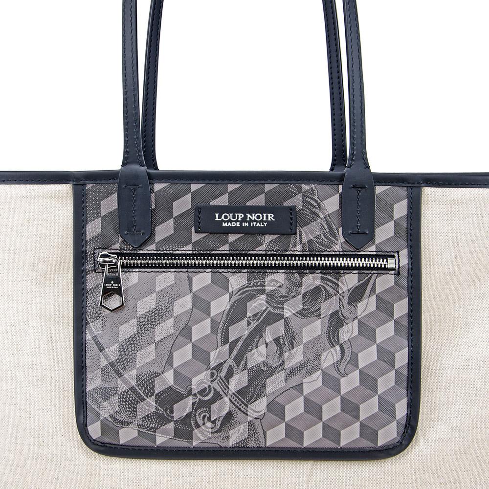 Loup Noir SHOPPER LARGE Cheval Black