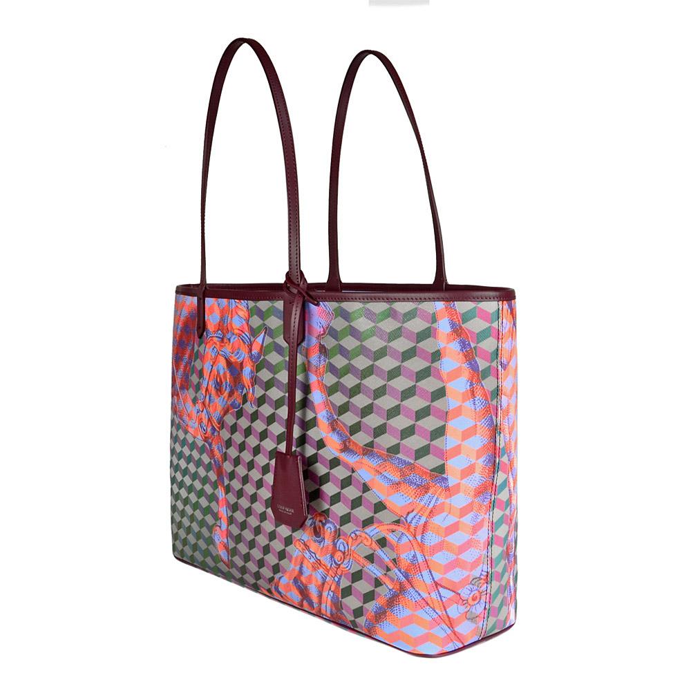 Loup Noir SHOPPER LARGE Cheval Bordeaux