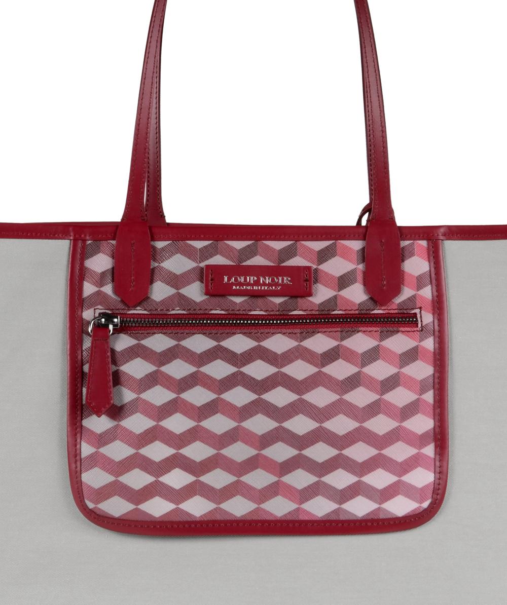 Loup Noir SHOPPER LARGE Cheval Burgundy