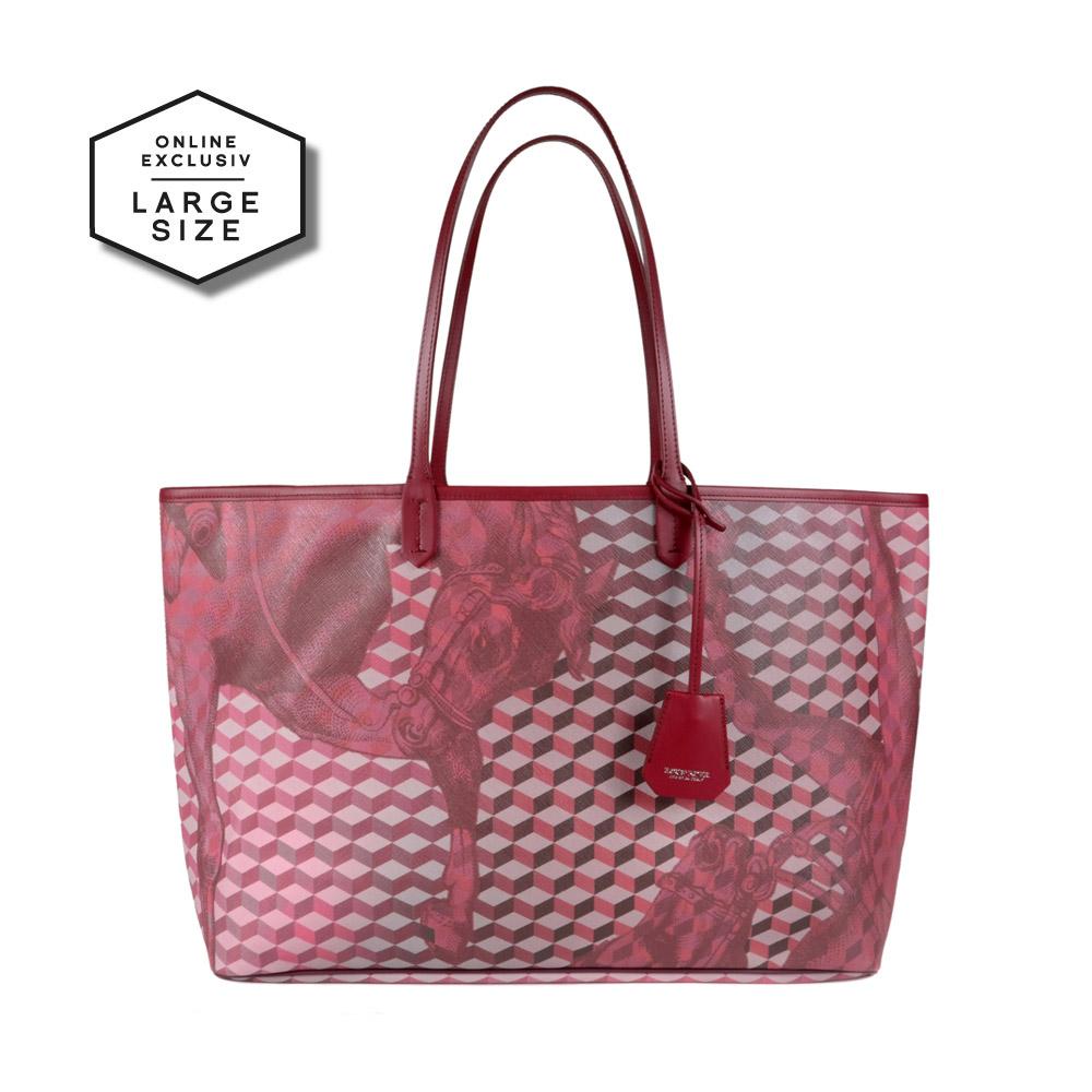 loup noir SHOPPER LARGE Cheval Burgundy