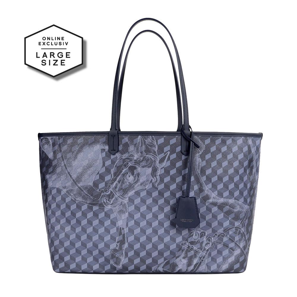 loup noir SHOPPER LARGE Cheval Darkblue