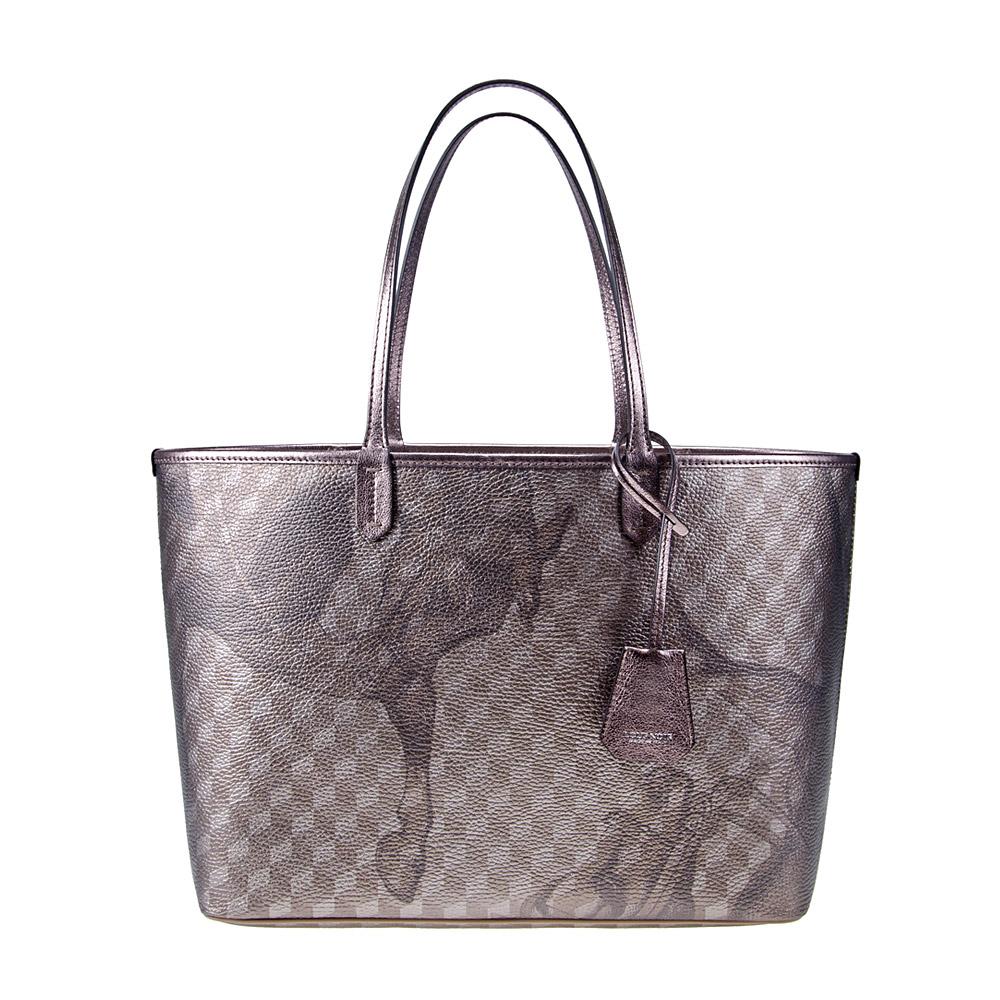 loup noir SHOPPER SMALL Cheval Almond Metallic