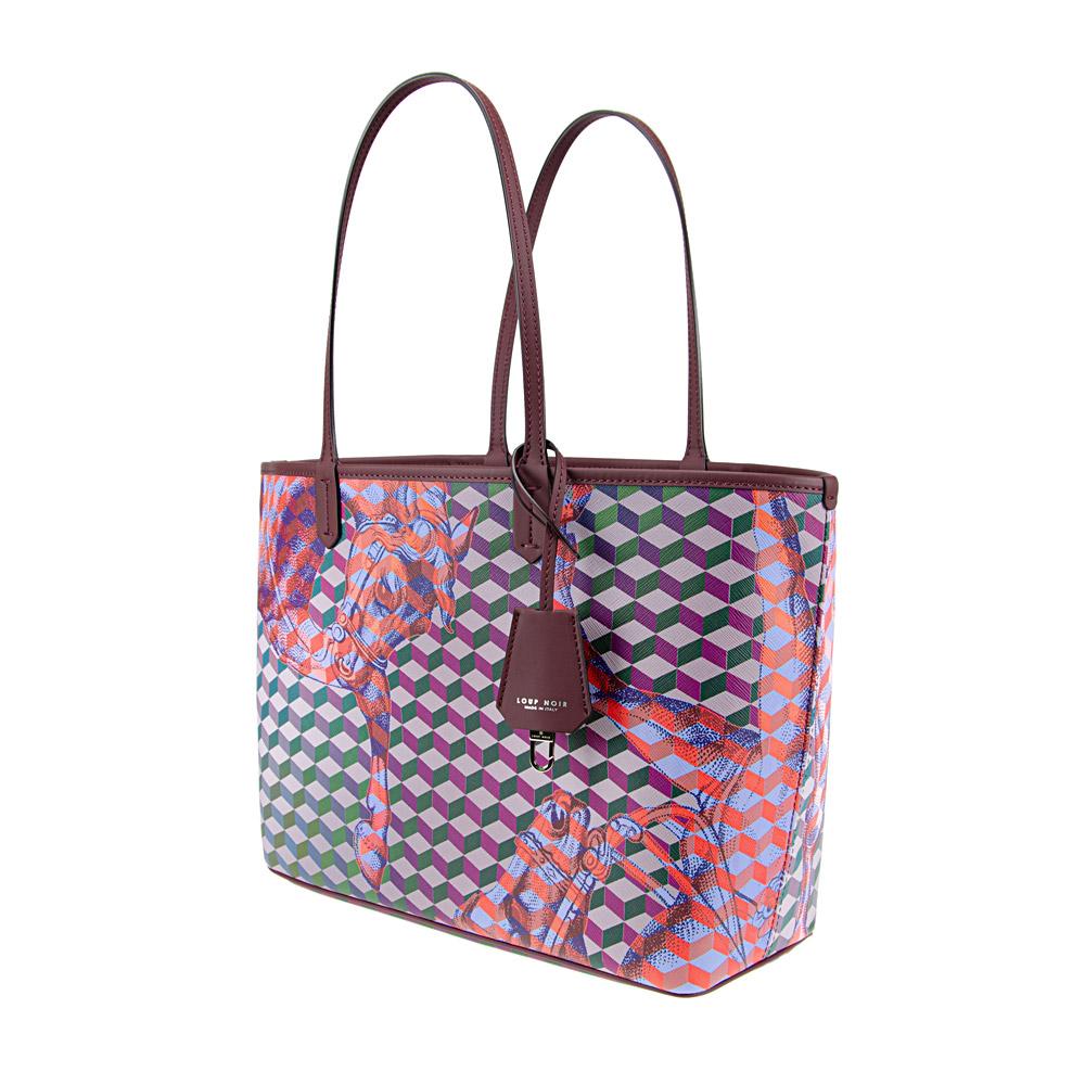 Loup Noir SHOPPER SMALL Cheval Bordeaux