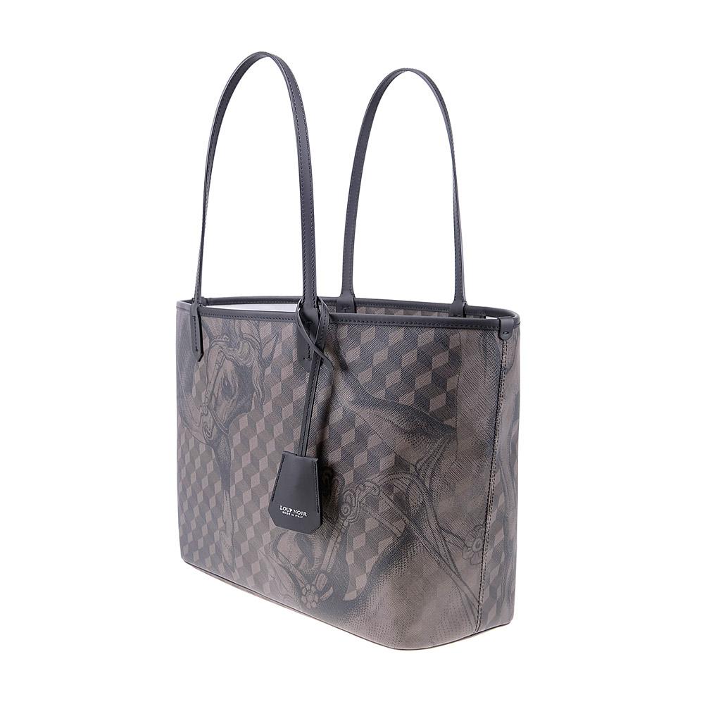 Loup Noir SHOPPER SMALL Cheval Brown/Black