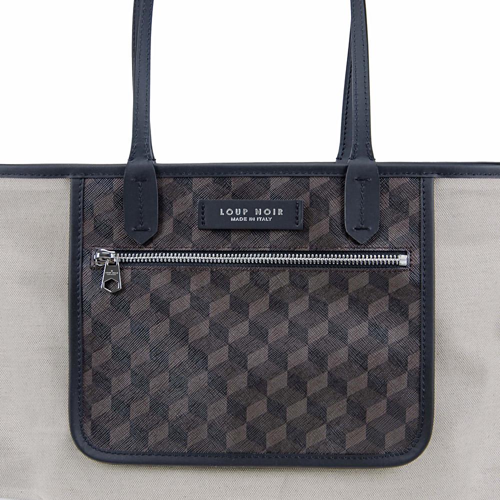 Loup Noir SHOPPER SMALL Cheval Brown/Black