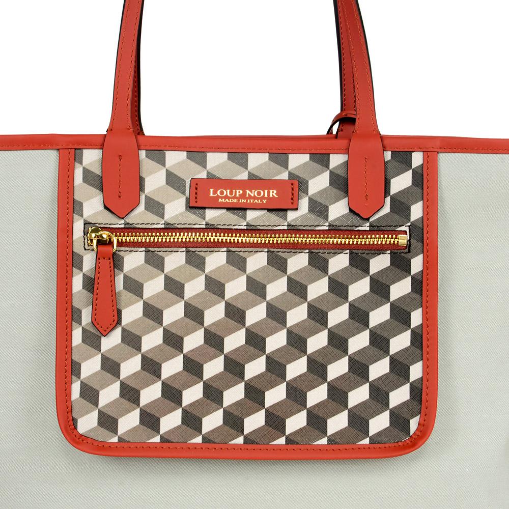 Loup Noir SHOPPER SMALL Cheval Brown Brandy