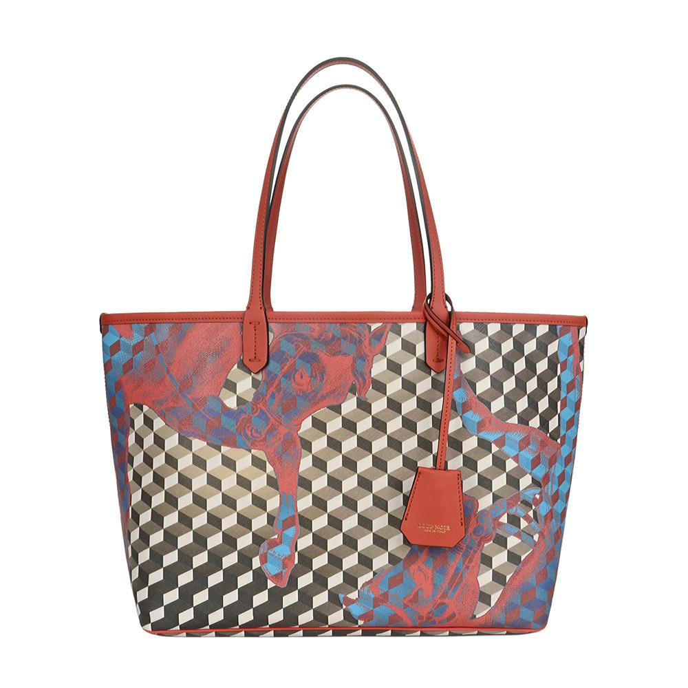 loup noir SHOPPER SMALL Cheval Brown Brandy