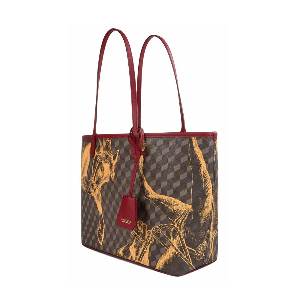 Loup Noir SHOPPER SMALL Cheval Brown/Saffron
