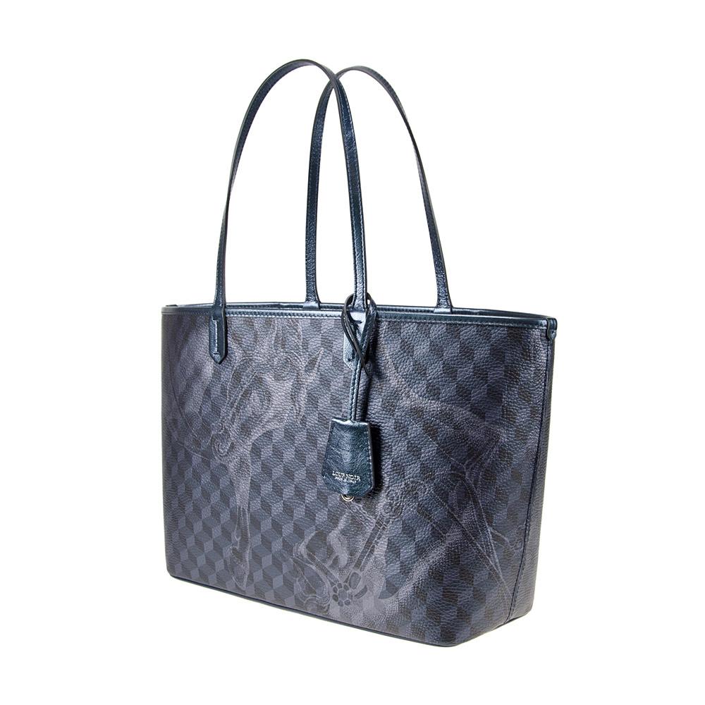 Loup Noir SHOPPER SMALL Cheval Darkblue Metallic