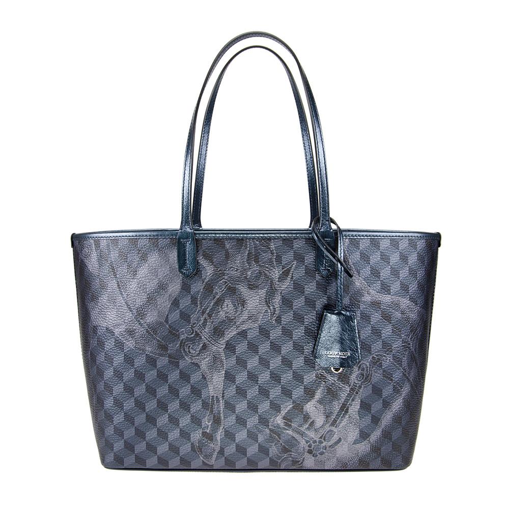 loup noir SHOPPER SMALL Cheval Darkblue Metallic