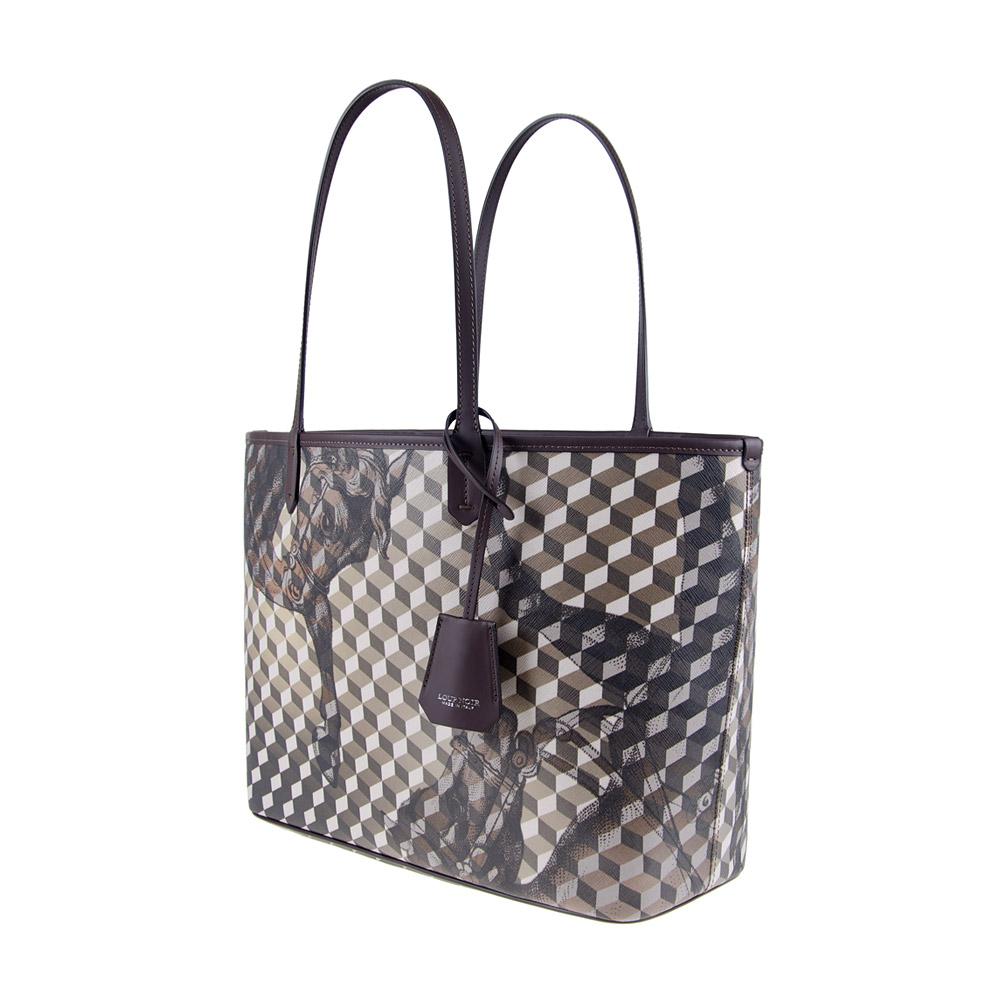 Loup Noir SHOPPER SMALL Cheval Darkbrown