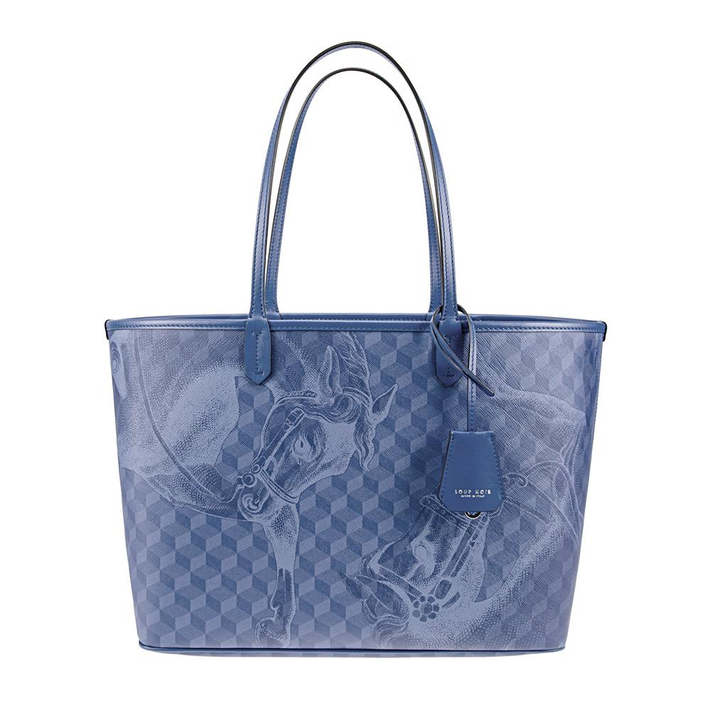 loup noir SHOPPER SMALL Cheval Denim