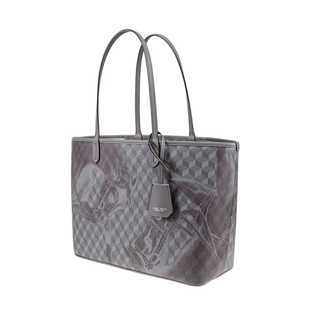 Loup Noir SHOPPER SMALL Cheval Iron/Brown