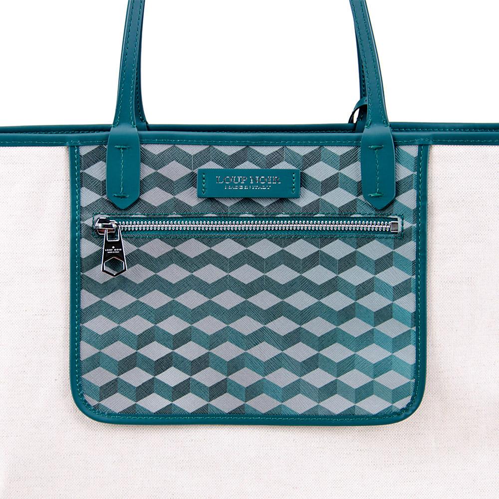 Loup Noir SHOPPER SMALL Cheval Petrol