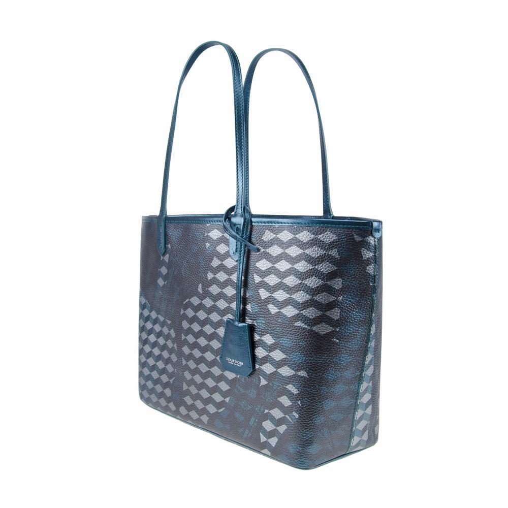 Loup Noir SHOPPER SMALL Cheval Petrol Metallic