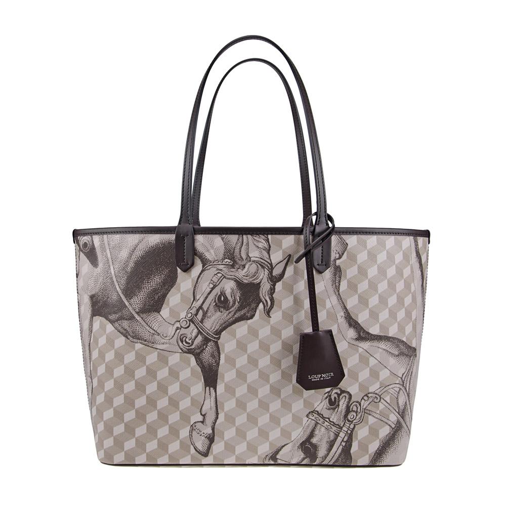 loup noir SHOPPER SMALL Cheval Sand/Brown