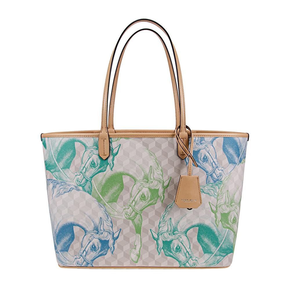 loup noir SHOPPER SMALL Édition Chevaux Aqua