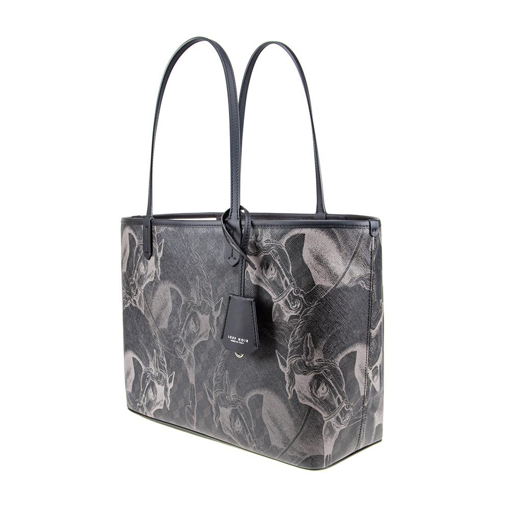 Loup Noir SHOPPER SMALL Édition Chevaux Black