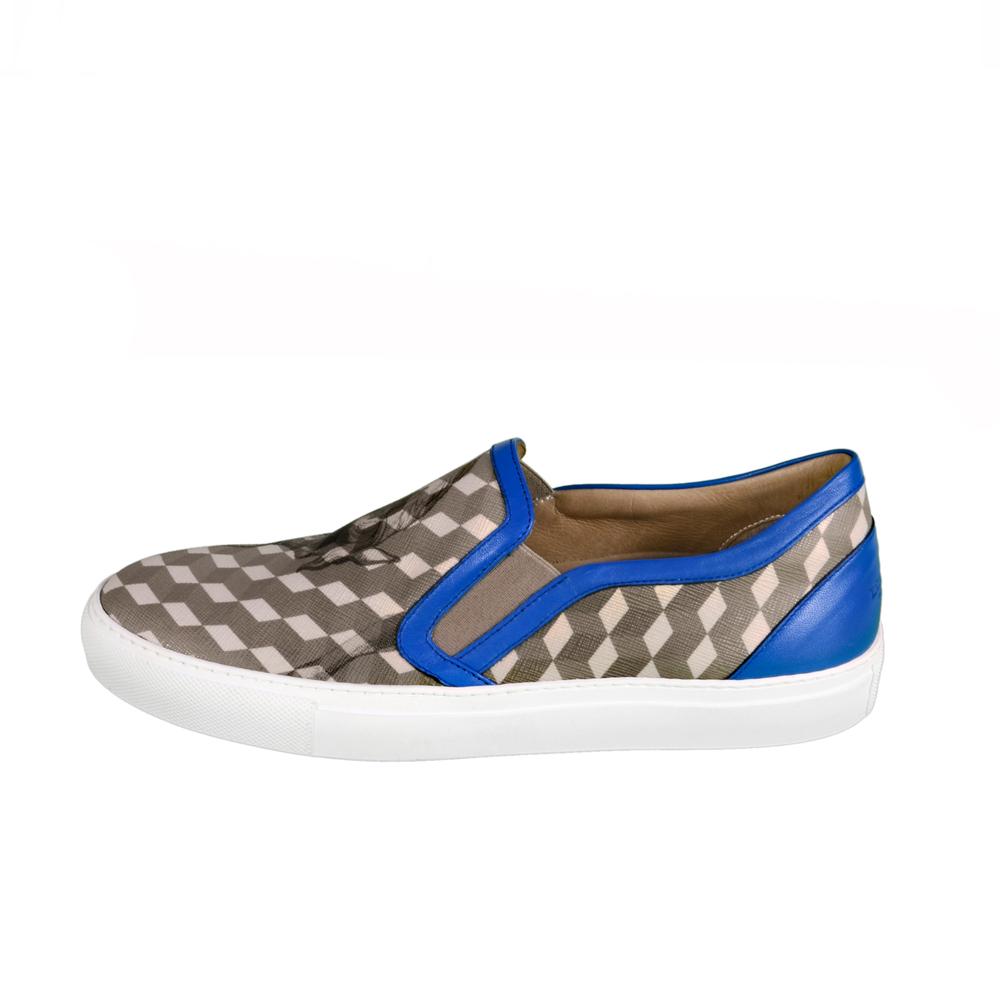 loup noir SLIP-ON Men Grey/Cobalto