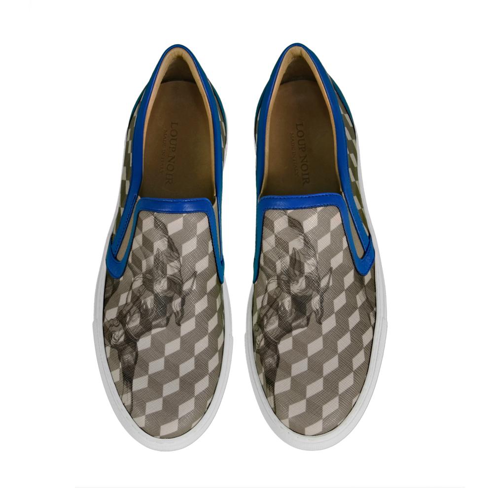 Loup Noir SLIP-ON Women Grey/Cobalto