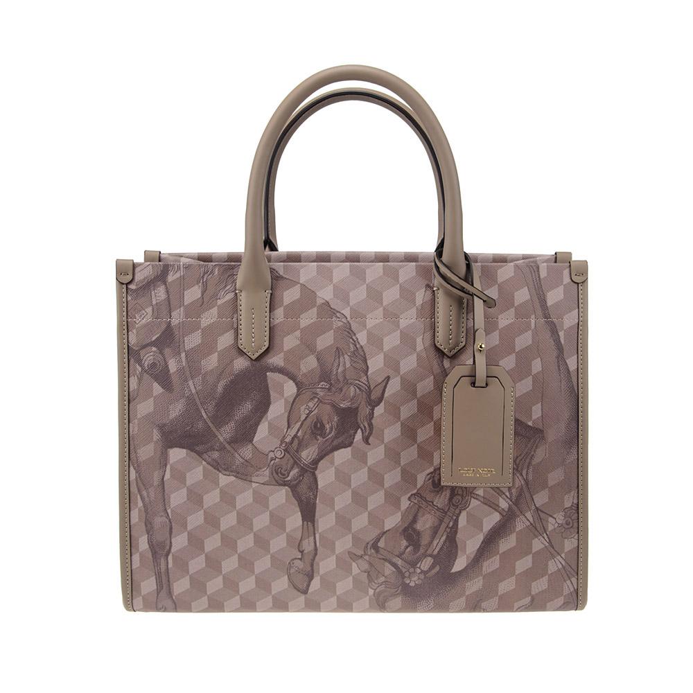 loup noir SPIAGGIA TOTE Cheval Almond